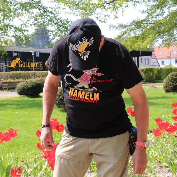 GOLDRATTE T-Shirt "HAMELN RATTENSCHARF No. 1 - Rat Hot Chilli Piper" - Herren (Limited Edition)