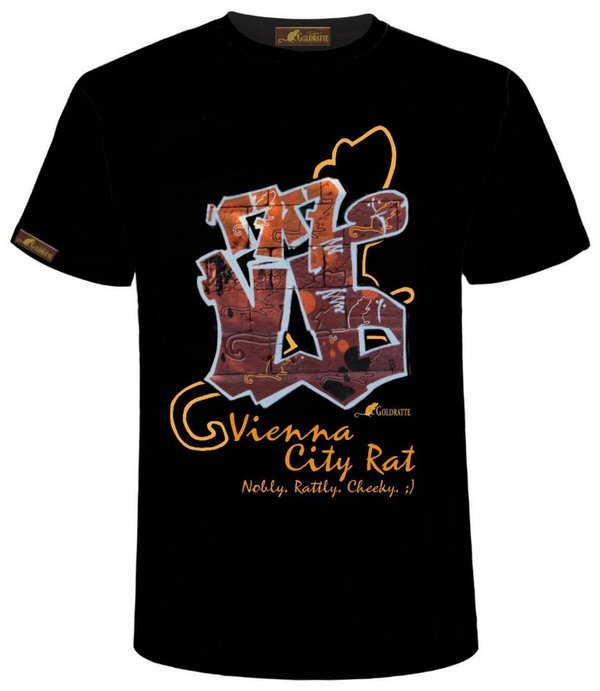GOLDRATTE T-Shirt "VIENNA GRAFFITI CITY RAT No. 1" - Herren (Limited Edition)