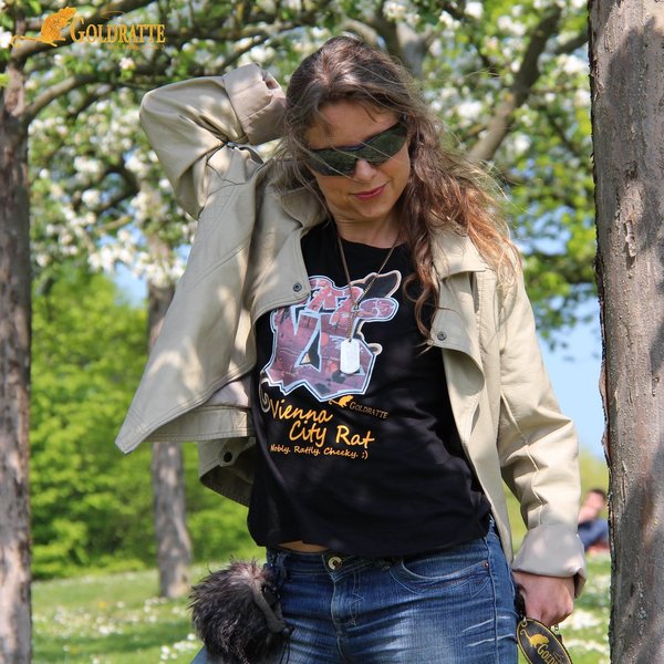 GOLDRATTE T-Shirt "VIENNA GRAFFITI CITY RAT No. 1" - Damen (Limited Edition)