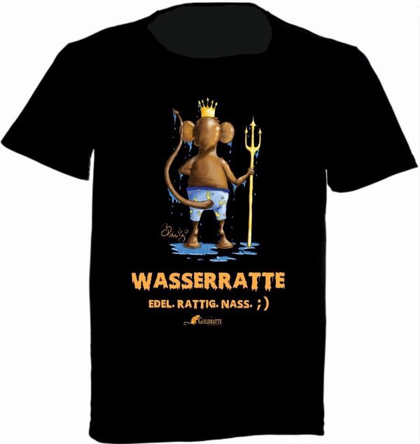 GOLDRATTE T-Shirt "WASSERRATTE No. 1" - Damen (Limited Edition)